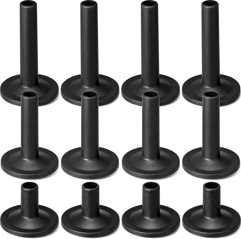 12PCS Black Plastic Long/Medium/Short Flanged Cymbal Sleeves, Cymbal Replacement Accessories, Musical Instruments Accessory, Cymbal Stand Drum Sleeve for Percussion Drum Set Parts image 1