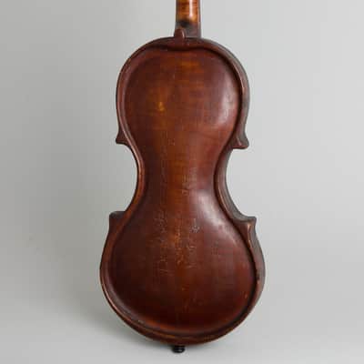 Folk Violin (unlabelled) ,  c. 1920, black hard shell case. image 2