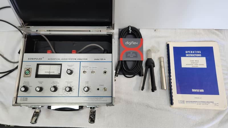 UREI Vintage (1975) Sonipulse 100-A with AKG C451E, with trunk and all manuals image 1