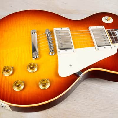 Gibson Custom Shop True Historic '58 Les Paul Reissue 2017 Vintage Cherry Sunburst USA w/ OHSC, COA, Case Candy image 8