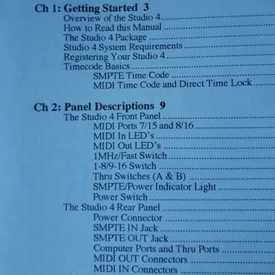 User's Manual for Opcode Systems Studio 4 1992 image 3