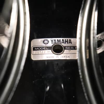 Yamaha Stage Series 4pc Black Drum Kit Set 12/13/16/22" Vintage 1980's image 17
