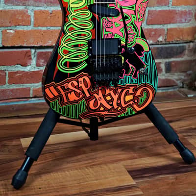ESP Michael Wilton M-II Custom 1990 NYC Graffiti Graphic "Queensryche" image 3