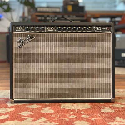 1969 Drip Edge Fender Twin Reverb Amp Modified with Blackface Panel image 1