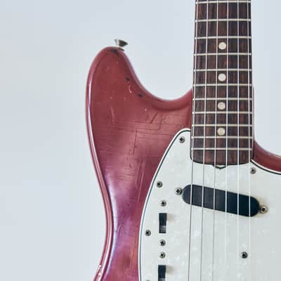 Fender Mustang Guitar with Rosewood Fretboard 1966 - Dakota Red image 6