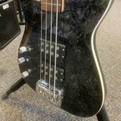 G&L ASAT Bass Left Handed Black Swirl Rare image 5