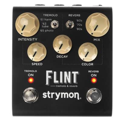 Strymon Flint Reverb and Tremolo V2 2022 - Present - Black image 1