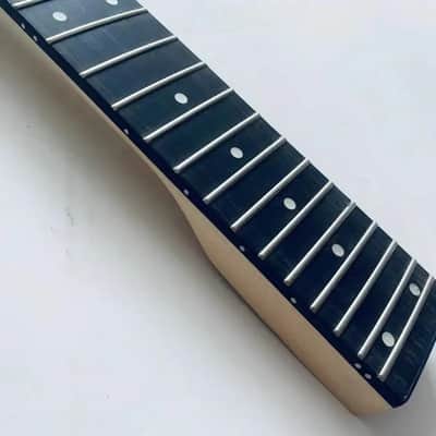 Black Babilon Maple Wood Guitar Neck, Rosewood 24 Frets Fingerboard image 6
