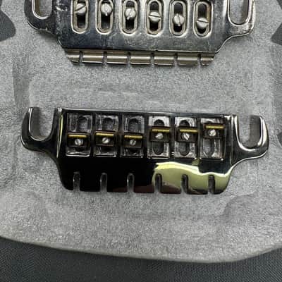 GIBSON Top Adjust Bridge/Tailpiece Combo 1980's - Chrome image 2