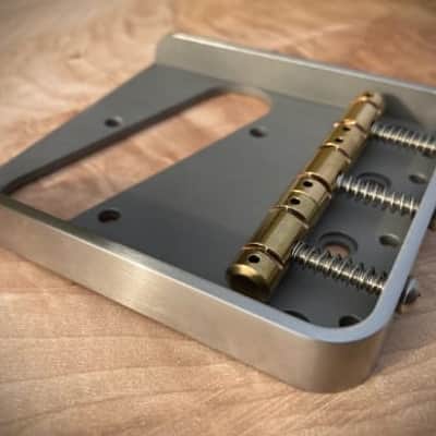 Van Dyke-Harms Traditional Telecaster Bridge and Compensated Saddle Set 2023 - Stainless Steel image 4