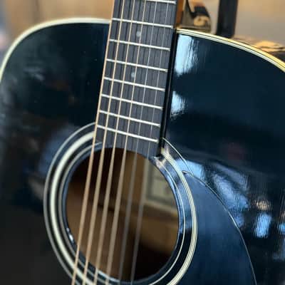 Sigma by Martin & Co DM-4B Acoustic Guitar - Black image 2