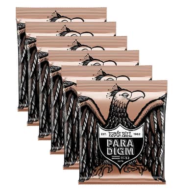 Ernie Ball P02078 Paradigm Light Phosphor Bronze Acoustic Guitar Strings (11-52) - 6PK - #P02078-6 image 1