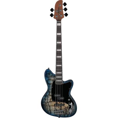 Ibanez TMB405 Talman Electric Bass, Cosmic Blue Starburst image 4