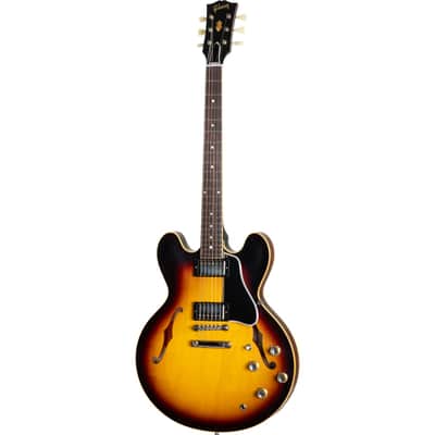 Gibson 1961 ES-335 Reissue Semi-Hollow Electric Guitar - Vintage Burst image 2