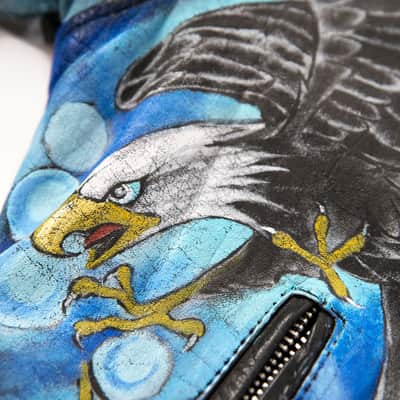 Custom John Mellencamp Tattooed Leather Jacket 1980s Multi image 13