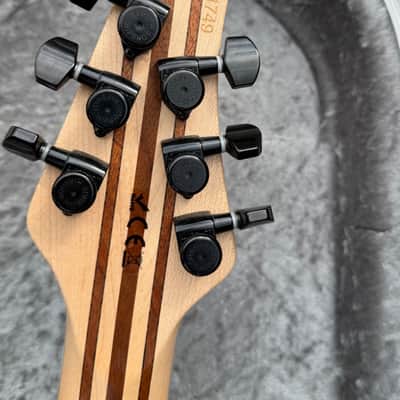 Mayones Regius 6 Monolith Black PorRed Matt 2019 - Red Grain image 7