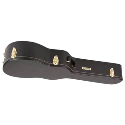 Gretsch G6292 Flat-Top Hard-Shell Case for Acoustic Orchestra and Rancher Jr. Guitars with Durable Telex Finish and Robust Wood Construction (Black) image 3