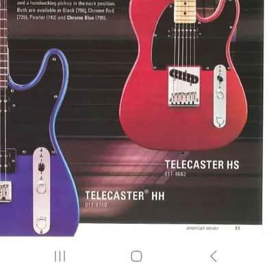 Fender Telecaster - USA made HS model (rare) 2003 - Chrome Red image 5