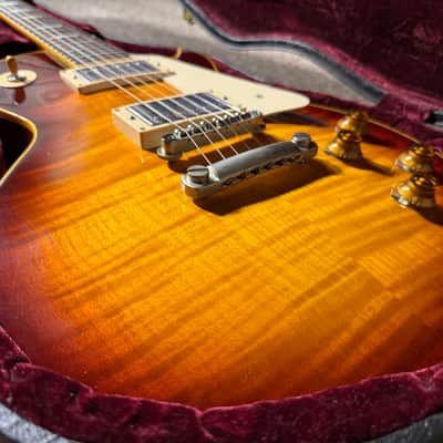 Gibson 2002 Custom Shop Historic Collection '58 Les Paul Standard Flame Top Reissue - Heritage Darkburst image 13