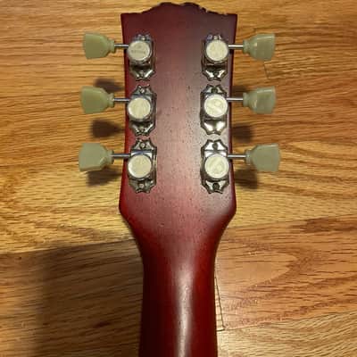 Unbranded Single Cutaway Heavily Aged Guitar Chibson w/Upgrades image 10