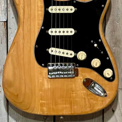 Nice 1977 Fender Stratocaster  Natural with Maple Fretboard , Great Player Includes Pro Setup & Original Hard Shell Case ! image 4