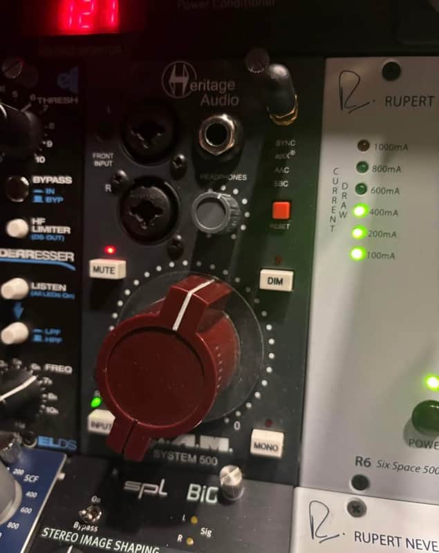 Heritage Audio RAM System 500 Studio Monitor Controller 500 Series Module 2010s - Blue