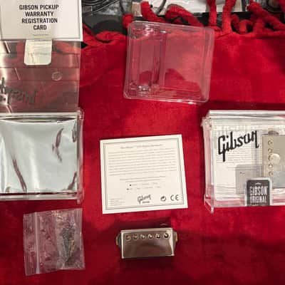 Gibson Burstbucker 1 and 2 Pickup Set 2012 - Aged Nickel image 1