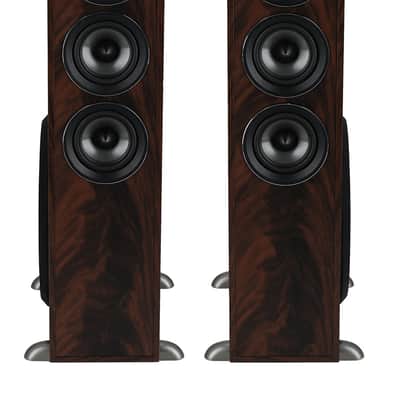 Rockville TM150D Dark Wood Powered Home Theater Tower Speakers 10" Sub/Bluetooth image 2