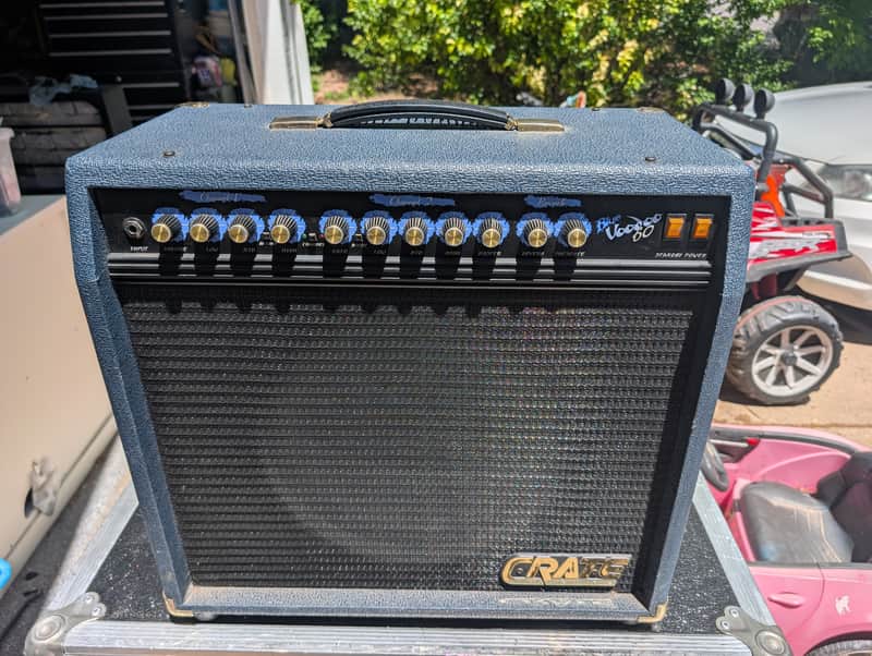 Crate Blue Voodoo 60 1x12 Combo Amplifier- New Sovtek Power Tubes!