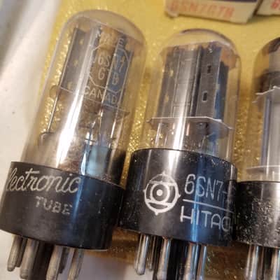Matsushita etc. Matched Pair (2) 6SN7GTB tNOS AT1000 TESTED Vacuum Tubes Japan dual triode 1957-1970 image 3