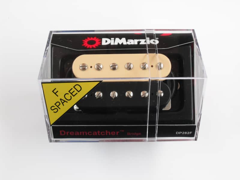 DiMarzio F-spaced Dreamcatcher Bridge Humbucker Black/Creme W/Chrome Poles DP 282 image 1