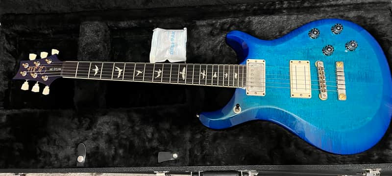 PRS S2 McCarty 594 2022 - Present - Lake Blue with bill lawrence L90 bridge pickup and hard case
