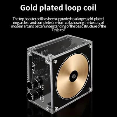 Bluetooth Tesla Coil Plasma Speaker Musical Arc Generator STEM Science Experiment Kit image 3