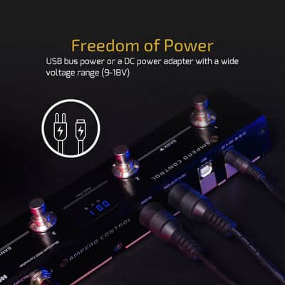 Hotone Ampero Control 4 Button Bluetooth MIDI Foot Controller Pedal(U.S. domestic inventory) image 6