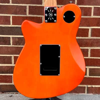 Reverend Reeves Gabrels Signature Model, Satin Orange Flame Maple, Roasted Maple Neck, Ebony FB image 6