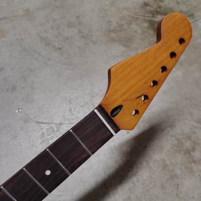 Left Hand Roasted Maple Strat Neck fits fender Stratocaster body 22 frets image 1