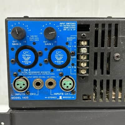 QSC 1400 400W Professional Stereo Amplifier #5132 (One) THS image 4