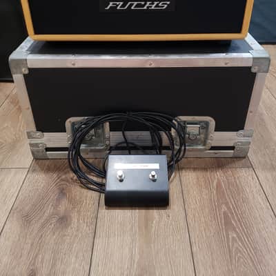 Fuchs - ODS - 100 Watt - Natural Wood Head with Matching Wood 1x12 Cab with OEM EVM12L.  Includes amp flight case, original amp/speaker cab vinyl covers and original foot switch. image 21