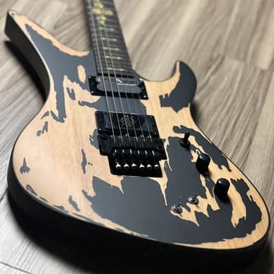 Schecter Synyster Gates Custom-S Relic in Distressed Satin Black image 3
