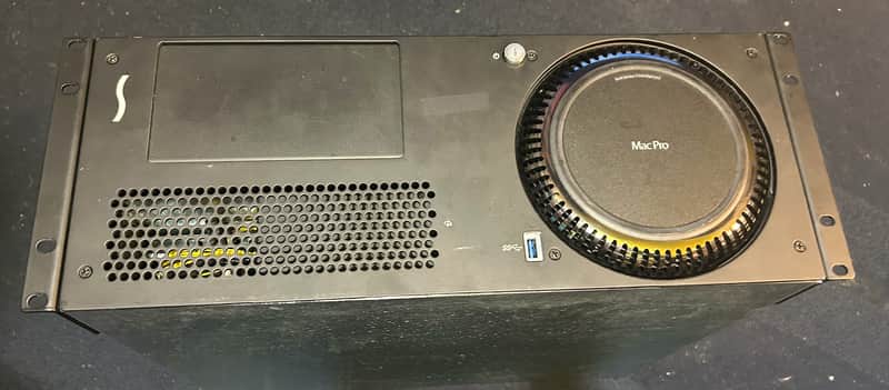 Apple Late 2013 Mac Pro 6,1 Trash Can in Sonnet xMac Pro Server rack image 1
