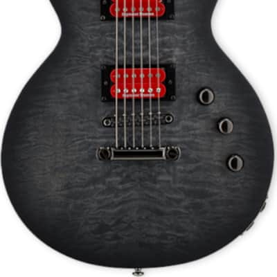 ESP LTD BB-600 Ben Burnley Signature Baritone Electric Guitar, Ebony Fingerboard, See Thru Black Sunburst Satin image 3