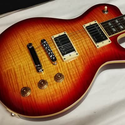 Hamer Monaco Archtop electric guitar - Cherry Sunburst Flame Maple w/ Hard Case image 3