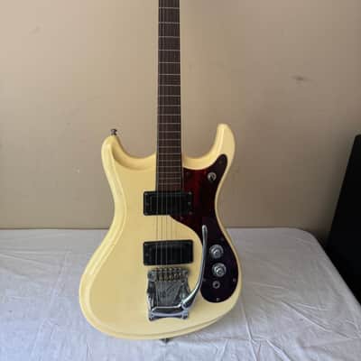 1966 Mosrite of California “The Ventures” Mark V – Vintage White with Original Case image 11