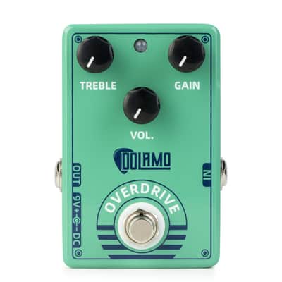 Dolamo D-12 Overdrive Pedal with Treble Gain Controls, price include the import duty for US buyer