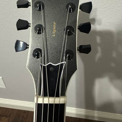 ESP E-II Viper Baritone 2016 - Present - Charcoal Metallic Satin image 7