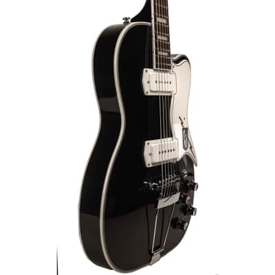 Airline Guitars Tuxedo Baritone Black image 4