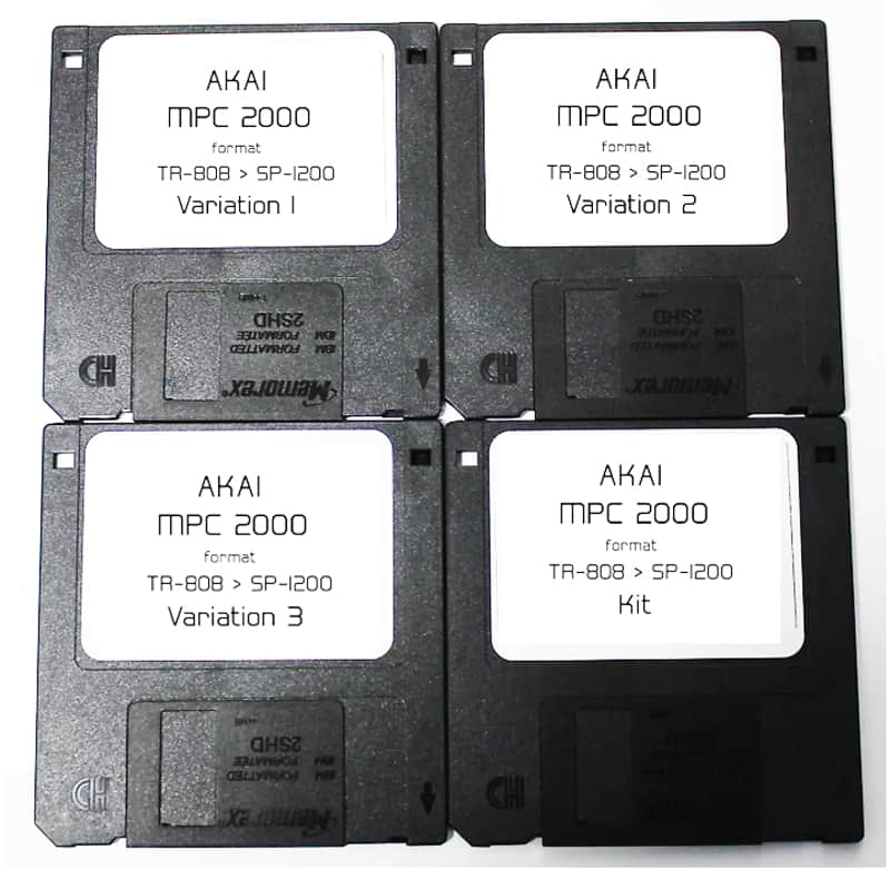 Akai MPC 2000 Format Floppy Disk Sample Library TR 808 Drums Sampled Into SP1200 image 1