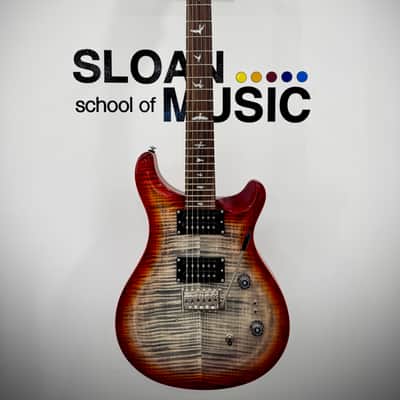 PRS SE Custom 24-08 - Charcoal Cherry Burst image 3