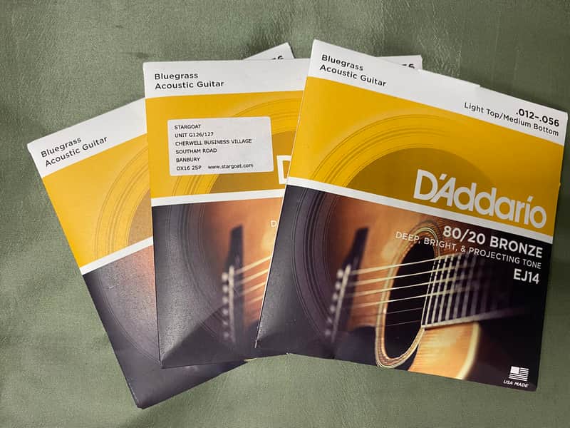 D'Addario EJ14 acoustic guitar strings 12-56 (3 PACKS) image 1