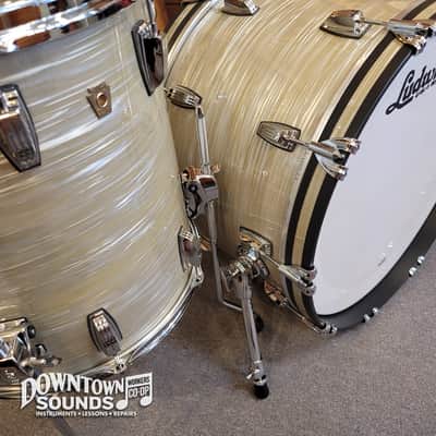 Ludwig Classic Maple Fab 3-Piece Shell Pack - Olive Oyster, 22", 16", 13" image 3